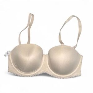 NWT Maurices Women’s Nude Adjustable Padded Bra Size 34D